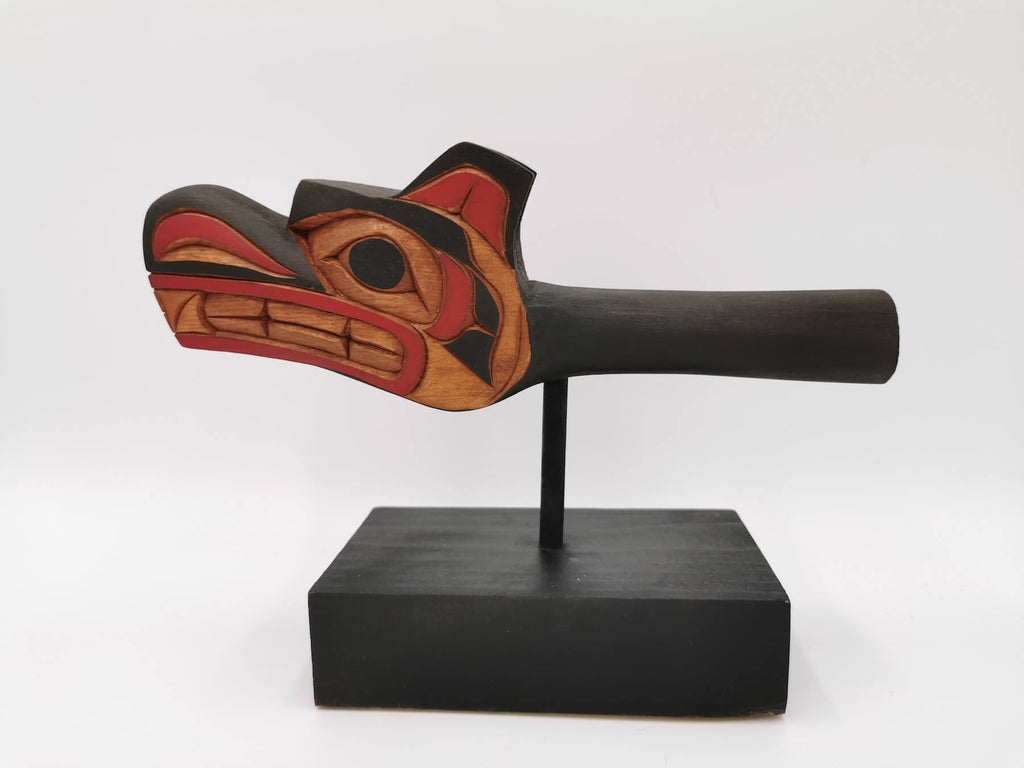 Bear rattle handcrafted by indigenous artist