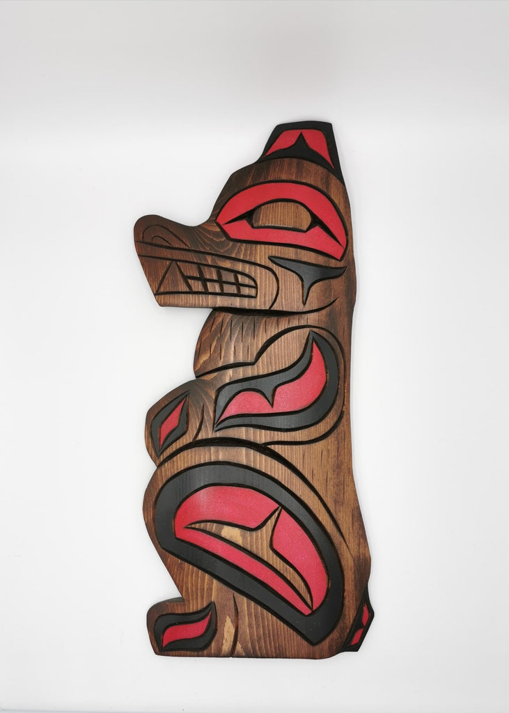 Bear carving handmade by indigenous artist